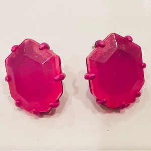 Kendra Scott Hot Pink Stud Earrings